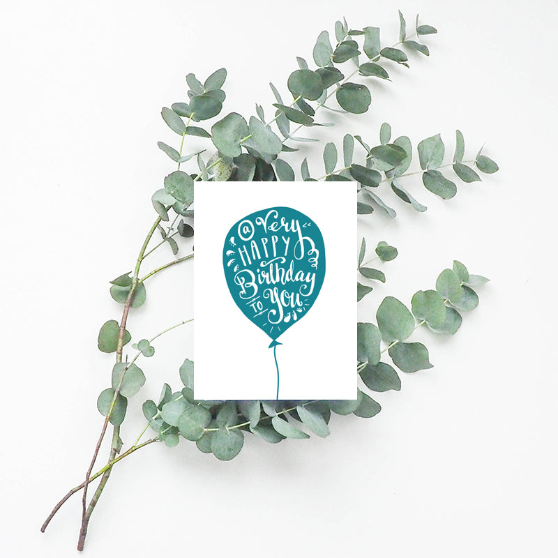 A Very Happy Birthday (Turquoise)