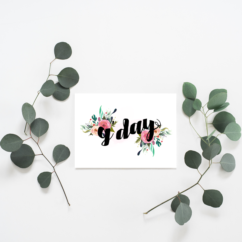 G'day Floral Side - Misiu Papier