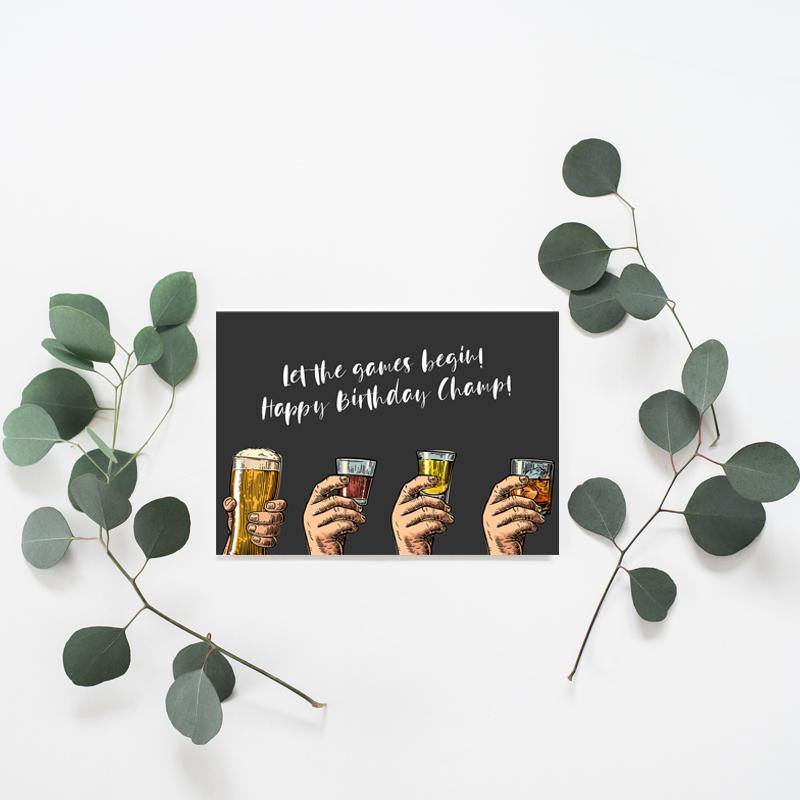 Let the Games Begin Birthday - Misiu Papier