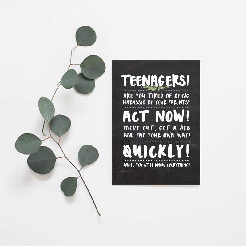 Teenagers! Act Now! - Misiu Papier