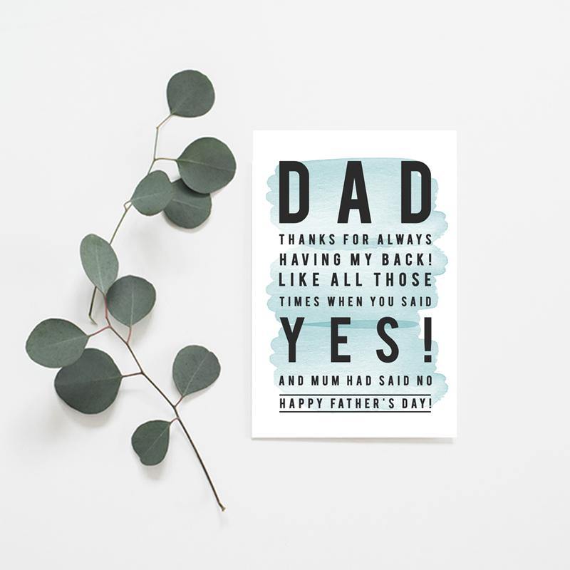 When Mum Said No Fathers Day - Misiu Papier