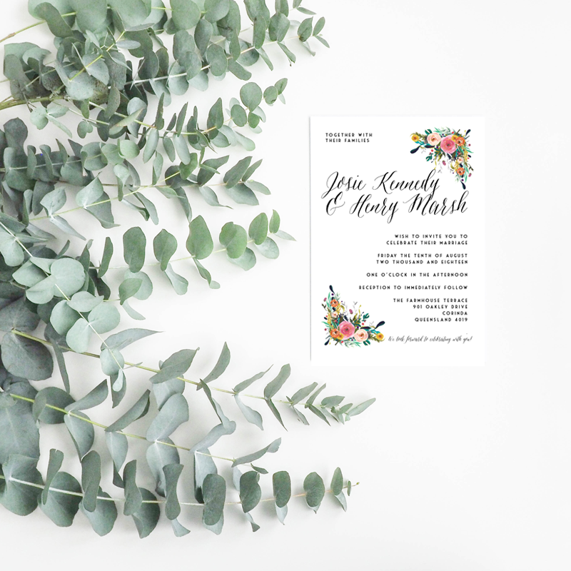 Lola Wedding Invitation Suite - Misiu Papier