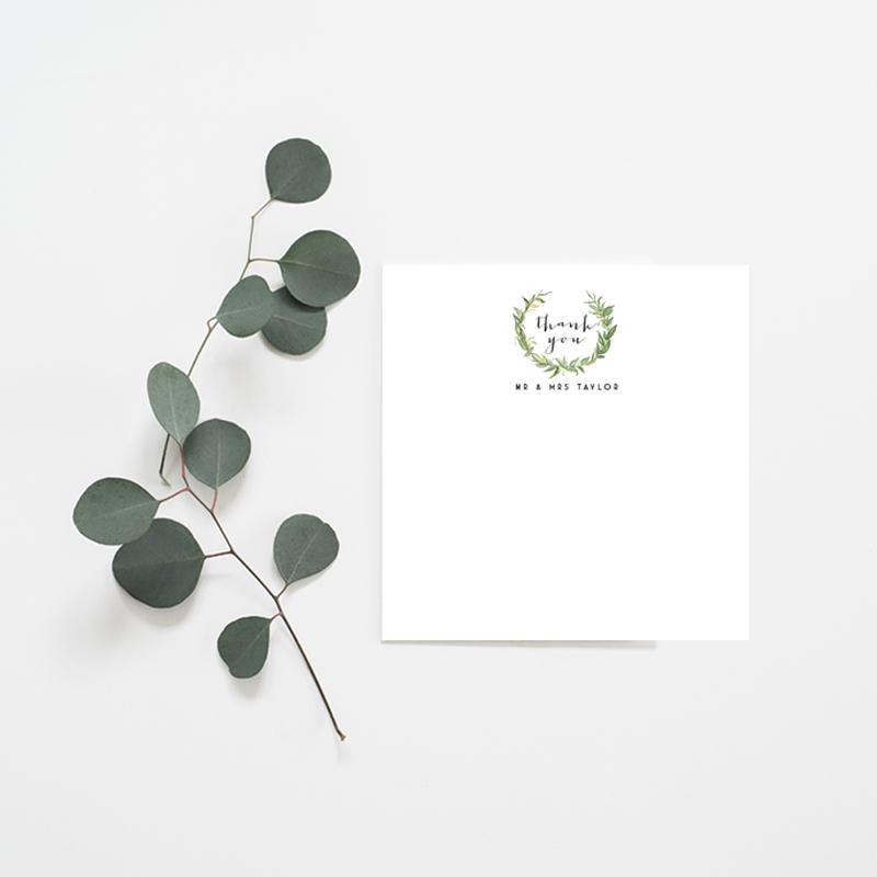 Watercolour Wreath Wedding Invitation Suite - Misiu Papier