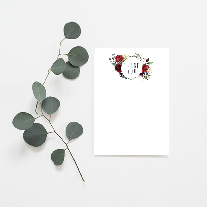Ruby Floral Wedding Invitation Suite - Misiu Papier